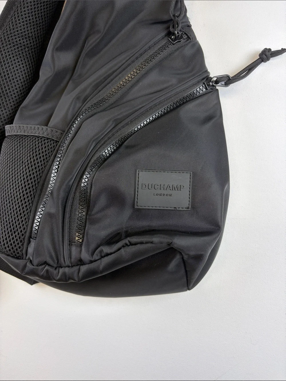 Duchamp London Black Sling Backpack Crossbody Travel Bag Unisex